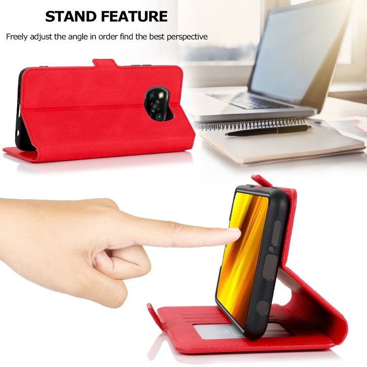 For Xiaomi Poco X3 NFC Retro Magnetic Closing Clasp Horizontal Flip Leather Case with Holder & Card Slots & Photo Frame & Wallet