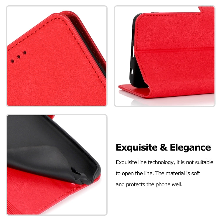 For Xiaomi Poco X3 NFC Retro Magnetic Closing Clasp Horizontal Flip Leather Case with Holder & Card Slots & Photo Frame & Wallet