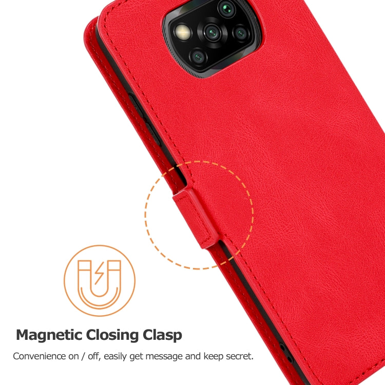 For Xiaomi Poco X3 NFC Retro Magnetic Closing Clasp Horizontal Flip Leather Case with Holder & Card Slots & Photo Frame & Wallet