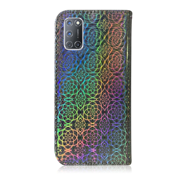 For OPPO A52 / A72 / A92 Solid Color Colorful Magnetic Buckle Horizontal Flip PU Leather Case with Holder & Card Slots & Wallet & Lanyard