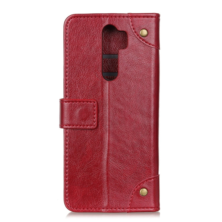 For Xiaomi Redmi Note 8 Pro Copper Buckle Nappa Texture Horizontal Flip Leather Case with Holder & Card Slots & Wallet