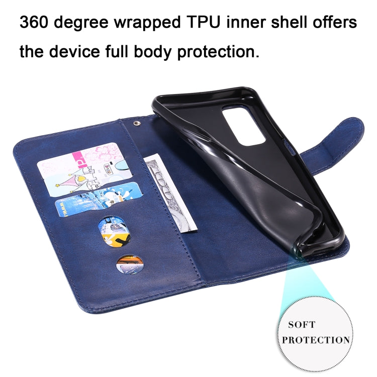 For OPPO Realme 7 Fashion Calf Texture Zipper Horizontal Flip Leather Case with Holder & Card Slots & Wallet