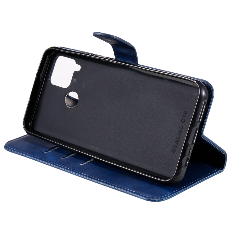 For OPPO Realme C15 / C12 Fashion Calf Texture Zipper Horizontal Flip Leather Case with Holder & Card Slots & Wallet