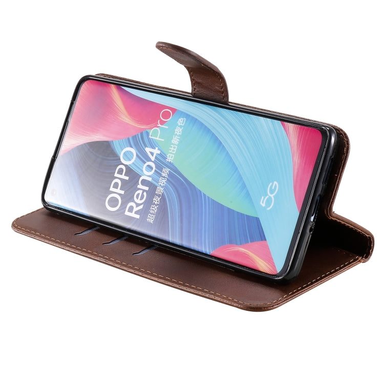 For OPPO Reno4 Pro 5G Fashion Calf Texture Zipper Horizontal Flip Leather Case with Holder & Card Slots & Wallet
