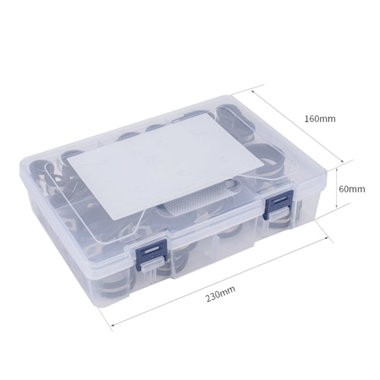 45 PCS Car Rubber Cushion Pipe Clamps 304 Stainless Steel Clamps