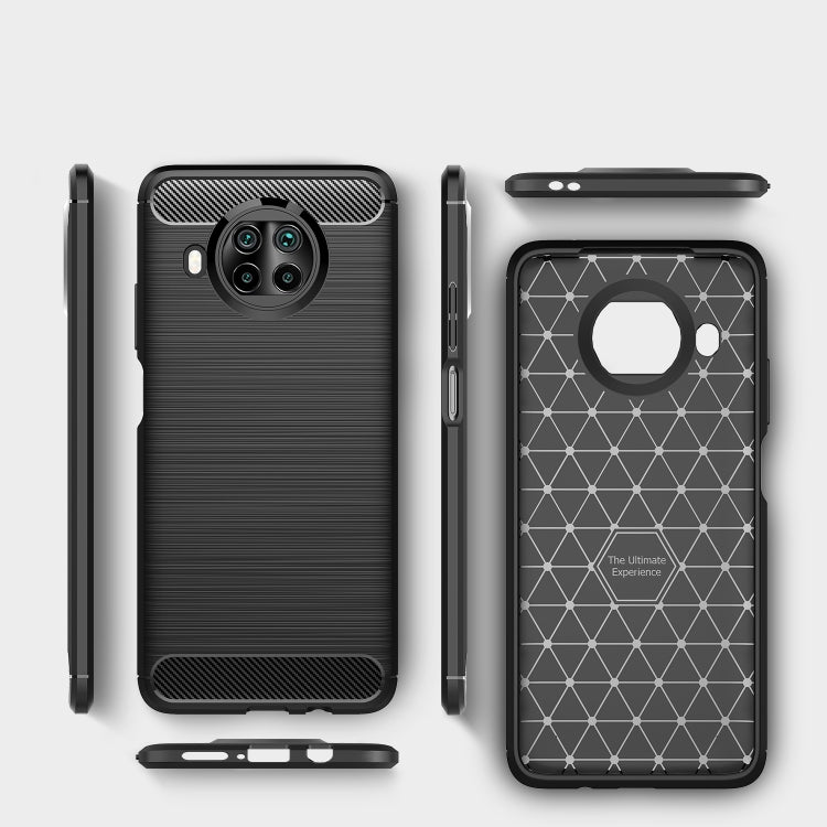 For Xiaomi Mi 10T Lite 5G Brushed Texture Carbon Fiber TPU Case