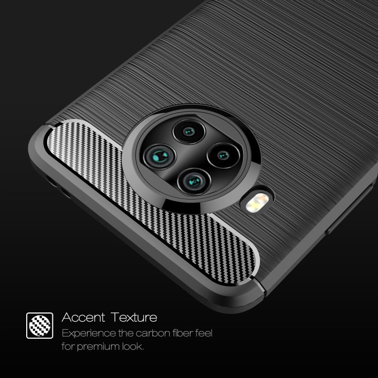 For Xiaomi Mi 10T Lite 5G Brushed Texture Carbon Fiber TPU Case