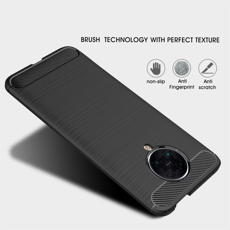 For Xiaomi Redmi K30 Ultra Brushed Texture Carbon Fiber TPU Case