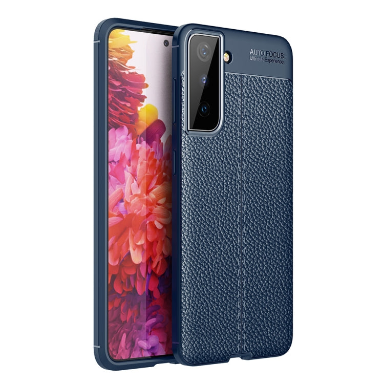 For Samsung Galaxy S21 5G Litchi Texture TPU Shockproof Case