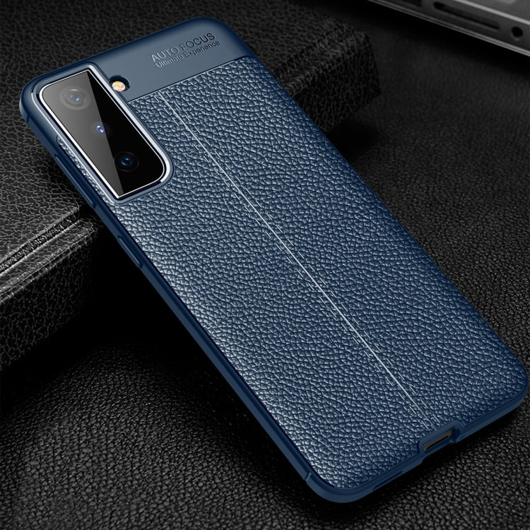 For Samsung Galaxy S21 5G Litchi Texture TPU Shockproof Case