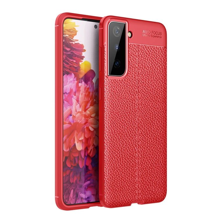 For Samsung Galaxy S21 5G Litchi Texture TPU Shockproof Case