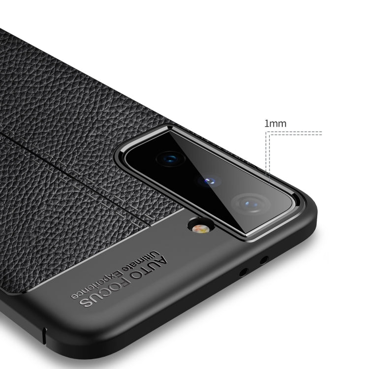 For Samsung Galaxy S21+ 5G Litchi Texture TPU Shockproof Case
