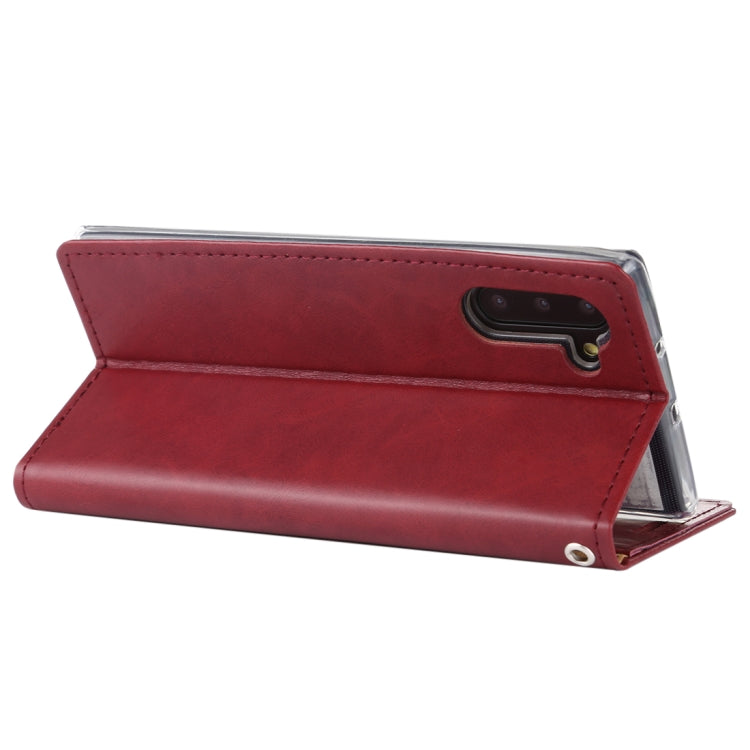 For Galaxy Note 10 MERCURY GOOSPERY BLUE MOON FLIP Series Crazy Horse Texture Horizontal Flip Leather Case with Holder & Card Slots & Wallet