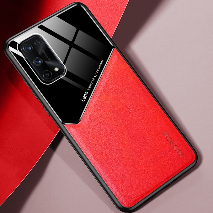For OPPO Realme X7 Pro All-inclusive Leather + Organic Glass Protective Case with Metal Iron Sheet
