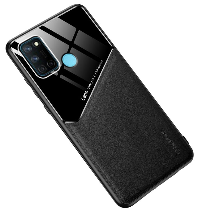 For OPPO Realme 7i / C17 All-inclusive Leather + Organic Glass Protective Case with Metal Iron Sheet