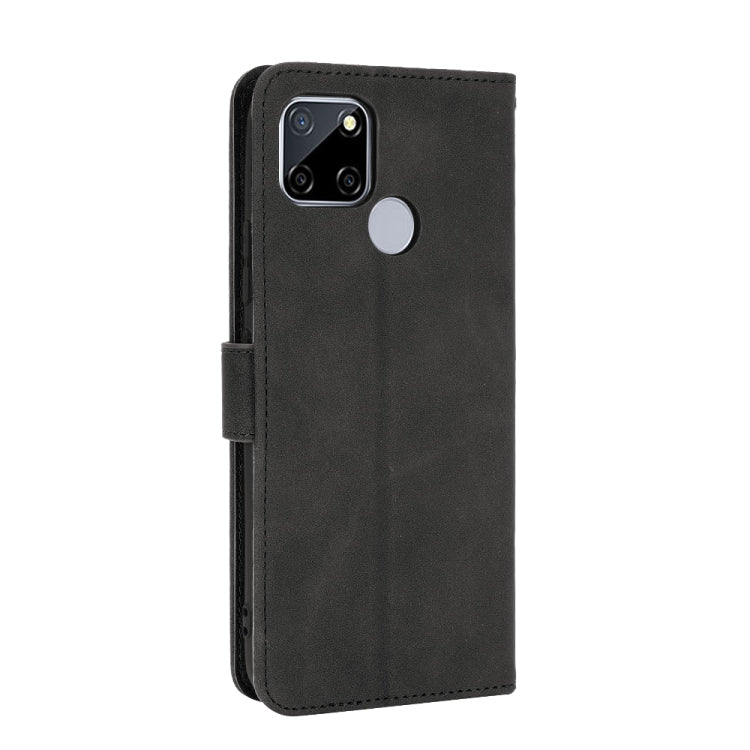 For OPPO A15 Solid Color Skin Feel Magnetic Buckle Horizontal Flip Calf Texture PU Leather Case with Holder & Card Slots & Wallet