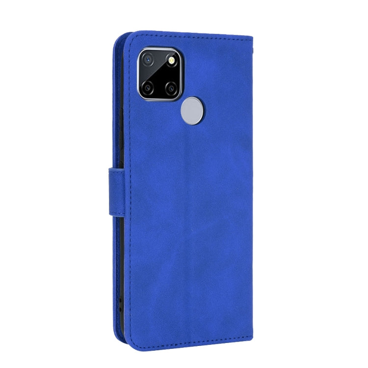 For OPPO A15 Solid Color Skin Feel Magnetic Buckle Horizontal Flip Calf Texture PU Leather Case with Holder & Card Slots & Wallet