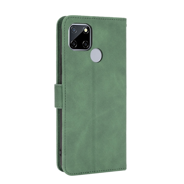 For OPPO A15 Solid Color Skin Feel Magnetic Buckle Horizontal Flip Calf Texture PU Leather Case with Holder & Card Slots & Wallet