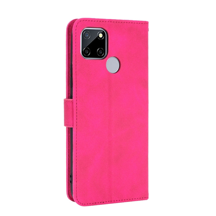 For OPPO A15 Solid Color Skin Feel Magnetic Buckle Horizontal Flip Calf Texture PU Leather Case with Holder & Card Slots & Wallet