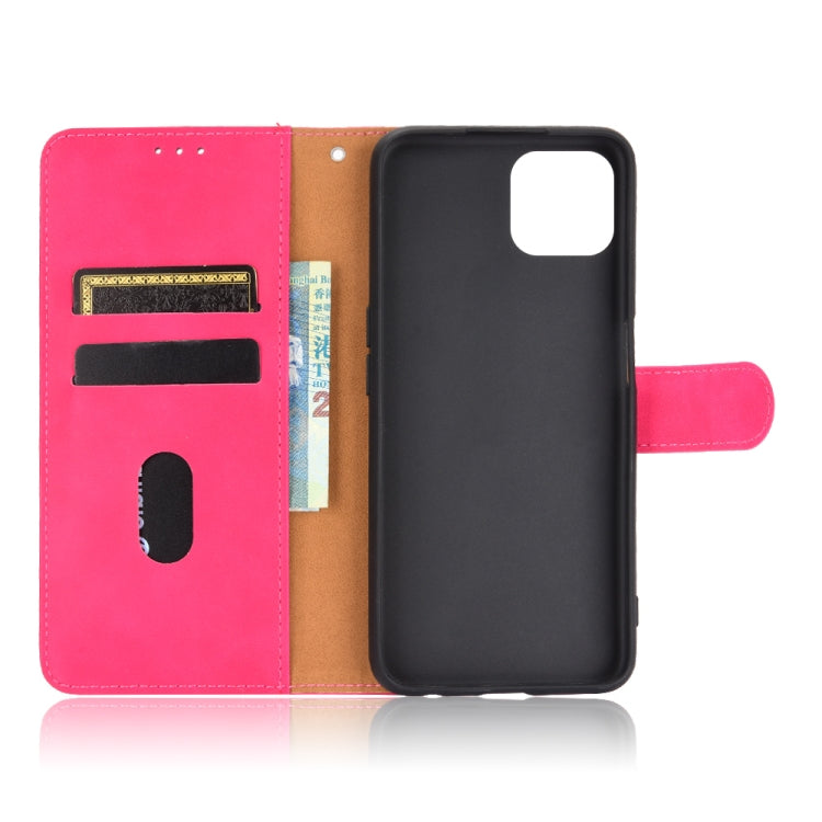 For OPPO A72 5G / A73 5G Solid Color Skin Feel Magnetic Buckle Horizontal Flip Calf Texture PU Leather Case with Holder & Card Slots & Wallet