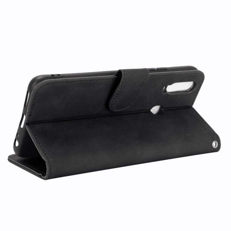 For vivo Y17 / Y15 / Y12 Solid Color Skin Feel Magnetic Buckle Horizontal Flip Calf Texture PU Leather Case with Holder & Card Slots & Wallet