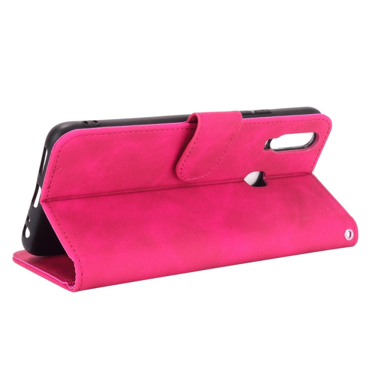 For vivo Y17 / Y15 / Y12 Solid Color Skin Feel Magnetic Buckle Horizontal Flip Calf Texture PU Leather Case with Holder & Card Slots & Wallet