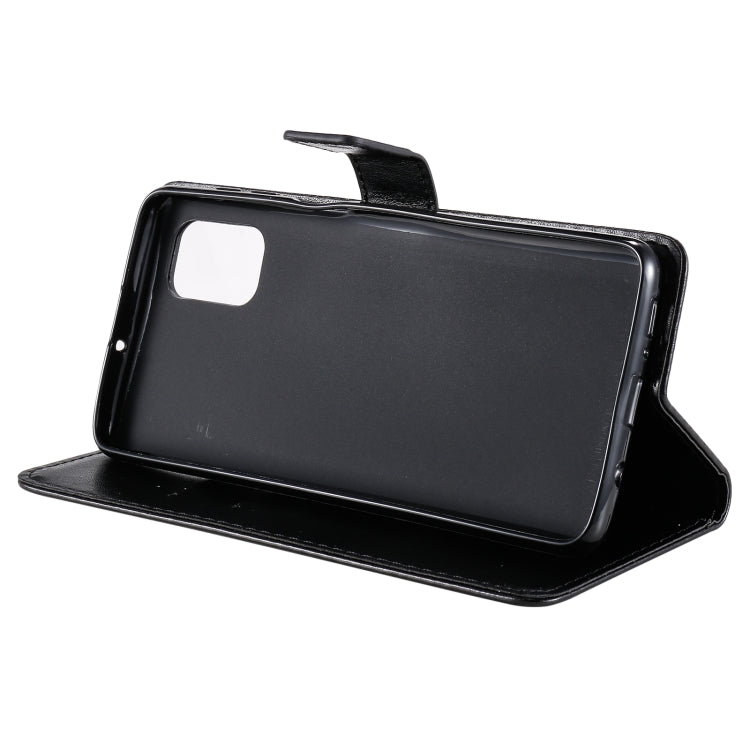 For Samsung Galaxy M51 Tree & Cat Pattern Pressed Printing Horizontal Flip PU Leather Case with Holder & Card Slots & Wallet & Lanyard