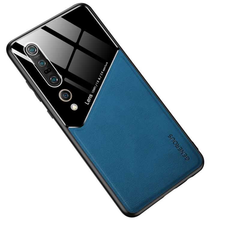 For Xiaomi Mi 10 Pro All-inclusive Leather + Organic Glass Protective Case with Metal Iron Sheet