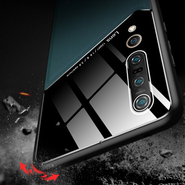 For Xiaomi Mi 10 Pro All-inclusive Leather + Organic Glass Protective Case with Metal Iron Sheet