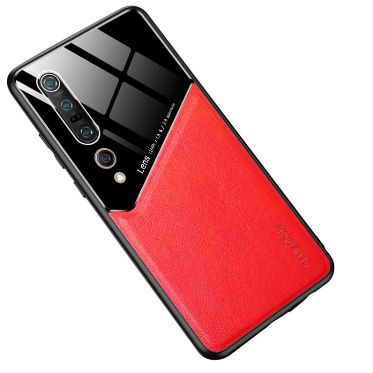 For Xiaomi Mi 10 Pro All-inclusive Leather + Organic Glass Protective Case with Metal Iron Sheet