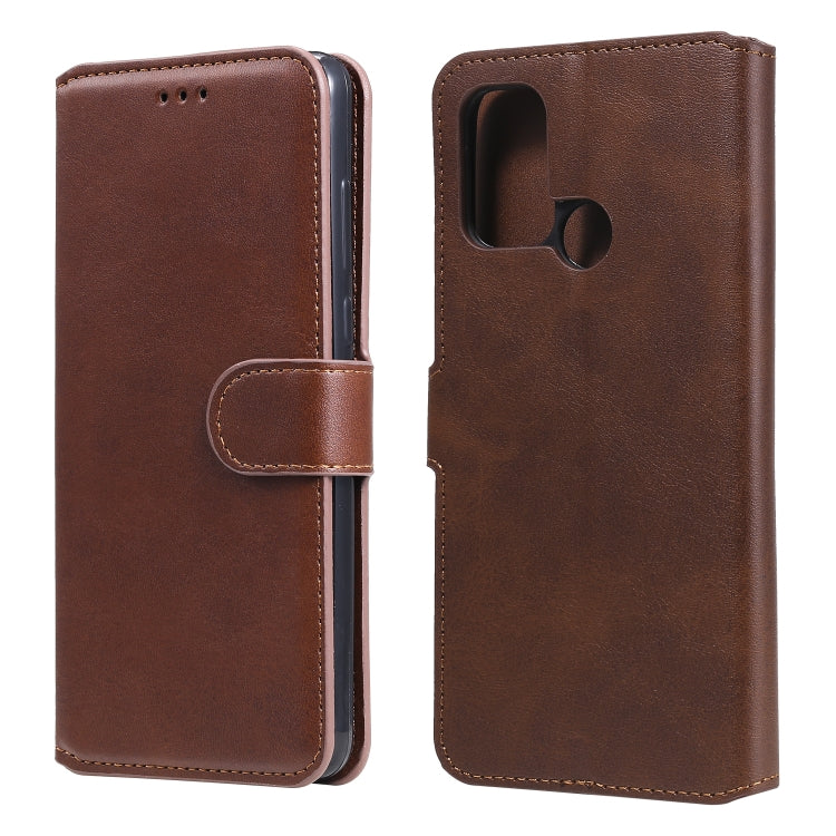 For OPPO A53 / A53S / A32 Classic Calf Texture PU + TPU Horizontal Flip Leather Case, with Holder & Card Slots & Wallet