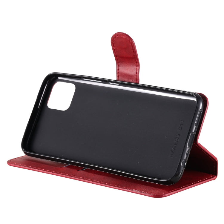 For OPPO Realme C11 Classic Calf Texture PU + TPU Horizontal Flip Leather Case, with Holder & Card Slots & Wallet