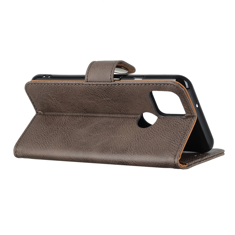 For OPPO A15 KHAZNEH Cowhide Texture Horizontal Flip Leather Case with Holder & Card Slots & Wallet