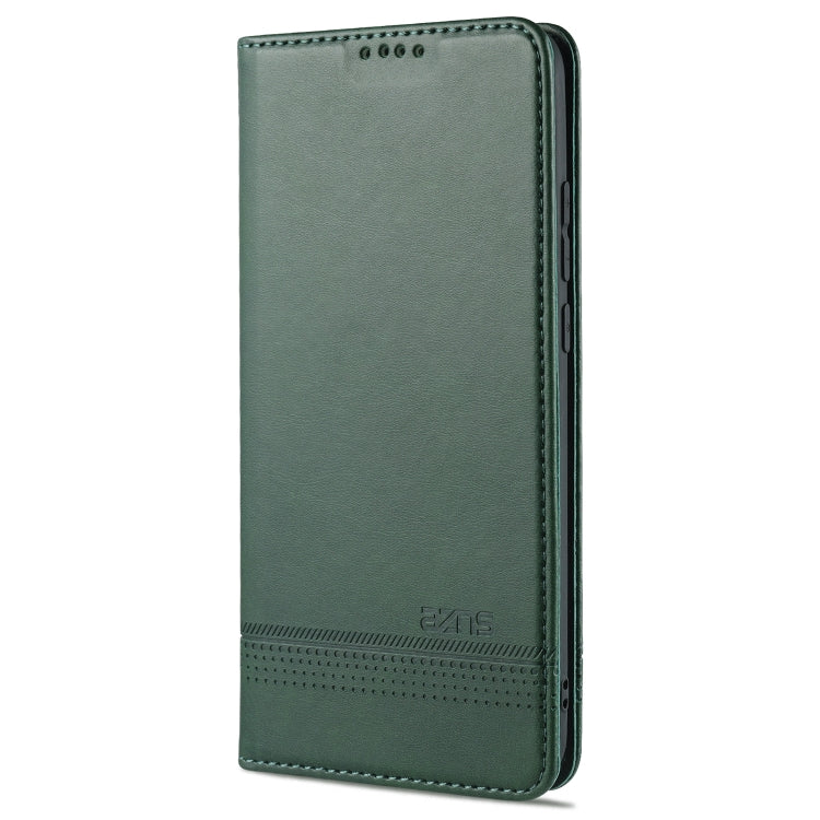 For OPPO A15 AZNS Magnetic Calf Texture Horizontal Flip Leather Case with Card Slots & Holder & Wallet
