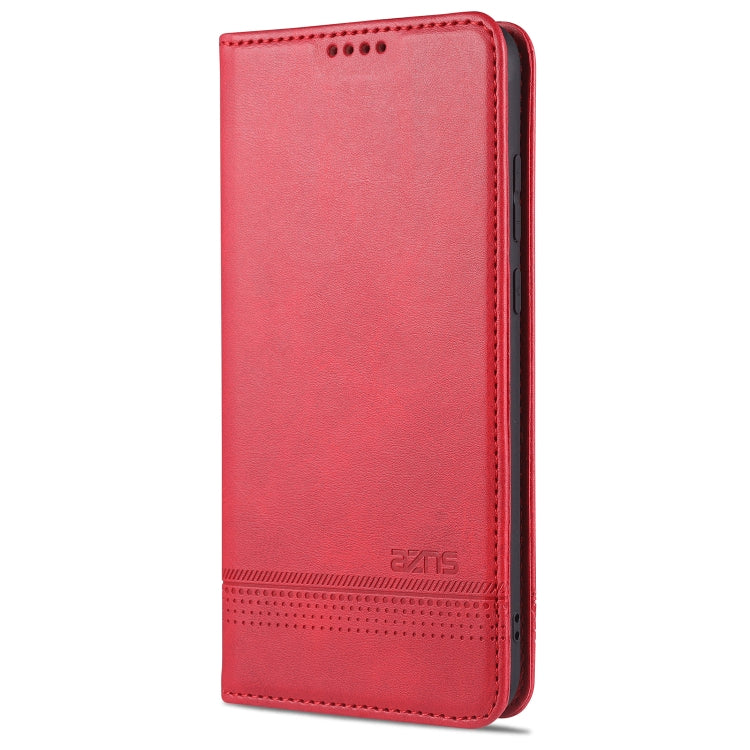For OPPO A15 AZNS Magnetic Calf Texture Horizontal Flip Leather Case with Card Slots & Holder & Wallet