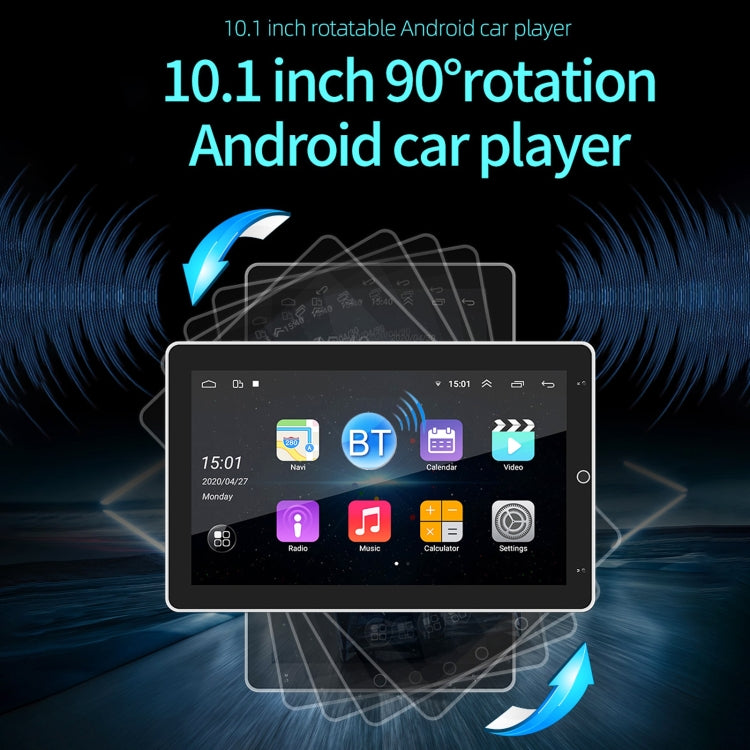 SX1 10.1 inch 90 Degree Rotation Android Navigation Car Player, 1GB+16GB