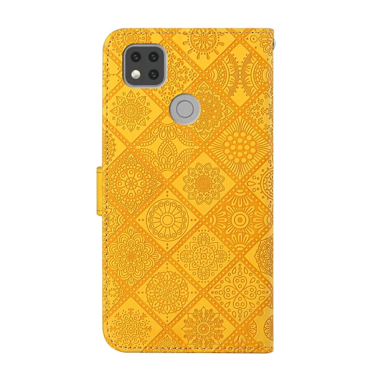 For Xiaomi Redmi 9C Ethnic Style Embossed Pattern Horizontal Flip Leather Case with Holder & Card Slots & Wallet & Lanyard