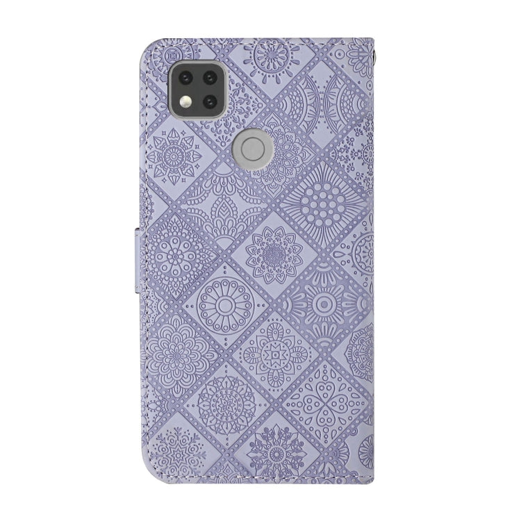 For Xiaomi Redmi 9C Ethnic Style Embossed Pattern Horizontal Flip Leather Case with Holder & Card Slots & Wallet & Lanyard