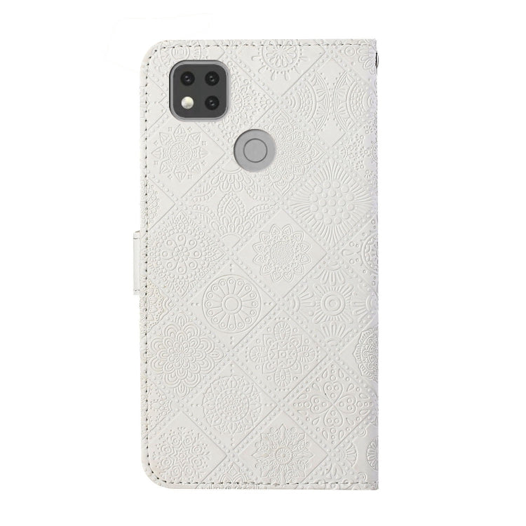 For Xiaomi Redmi 9C Ethnic Style Embossed Pattern Horizontal Flip Leather Case with Holder & Card Slots & Wallet & Lanyard