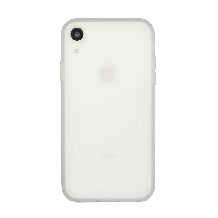 For iPhone XR Straight Edge Solid Color TPU Shockproof Case