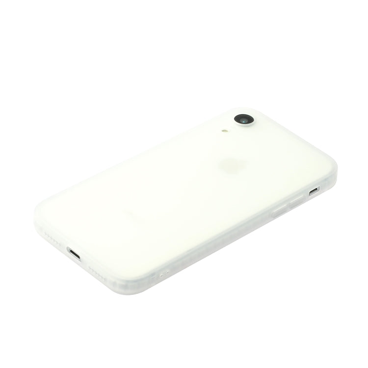 For iPhone XR Straight Edge Solid Color TPU Shockproof Case