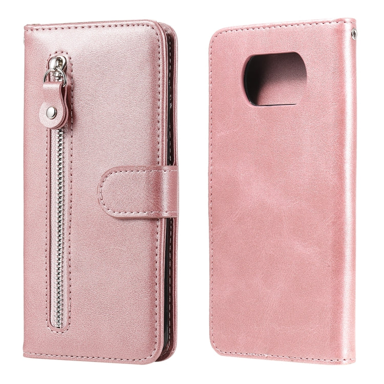 For Xiaomi Poco X3 NFC Fashion Calf Texture Zipper Horizontal Flip Leather Case with Stand & Card Slots & Wallet Function