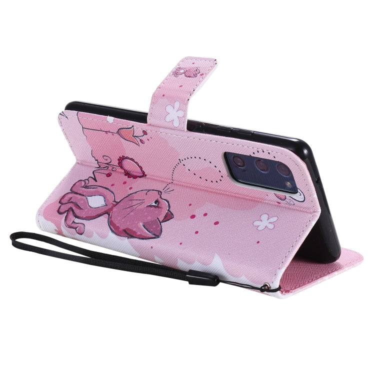 For Samsung Galaxy S20 FE Painted Pattern Horizontal Flip Leather Case, with Wallet & Holder & Card Slots & Lanyard