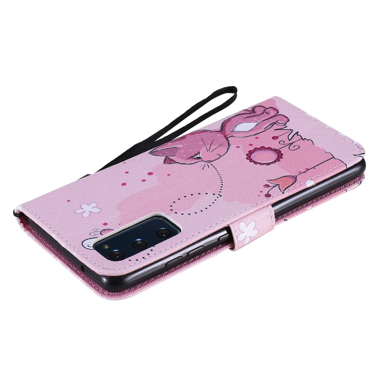 For Samsung Galaxy S20 FE Painted Pattern Horizontal Flip Leather Case, with Wallet & Holder & Card Slots & Lanyard
