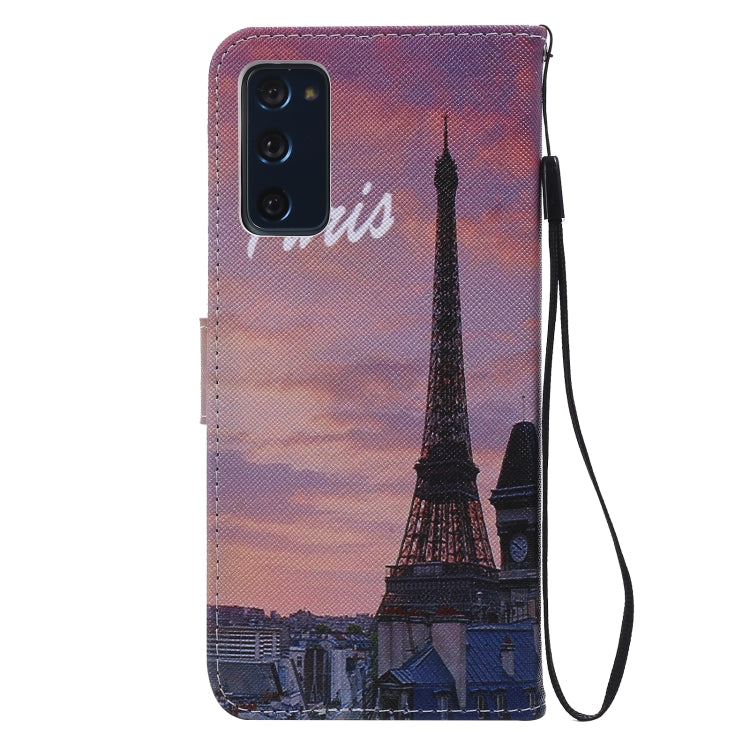 For Samsung Galaxy S20 FE Painted Pattern Horizontal Flip Leather Case, with Wallet & Holder & Card Slots & Lanyard