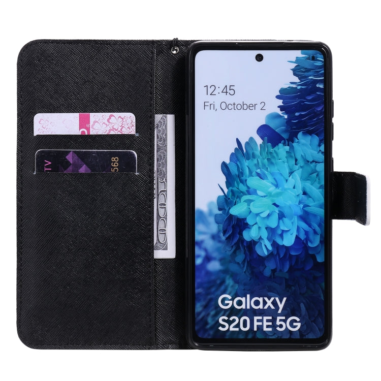 For Samsung Galaxy S20 FE Painted Pattern Horizontal Flip Leather Case, with Wallet & Holder & Card Slots & Lanyard