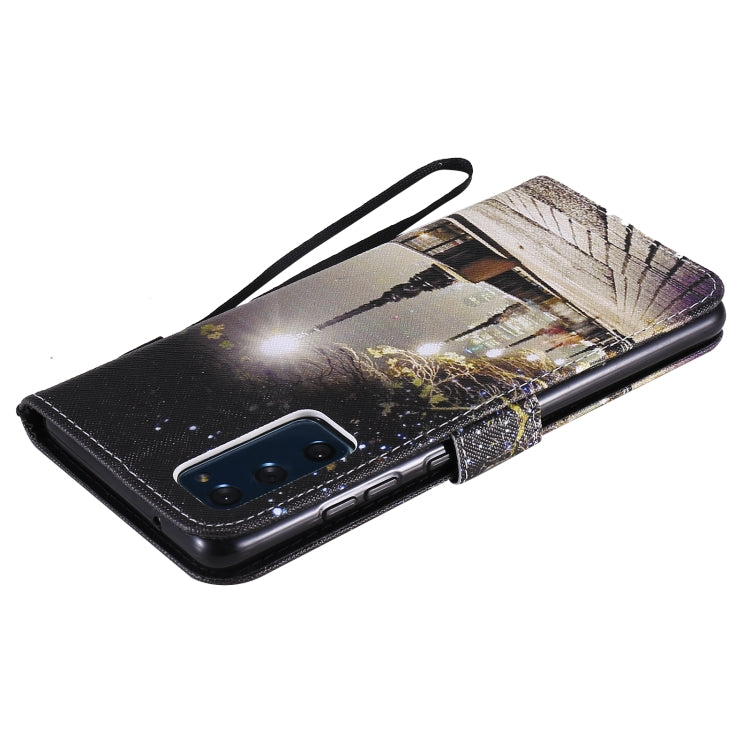 For Samsung Galaxy S20 FE Painted Pattern Horizontal Flip Leather Case, with Wallet & Holder & Card Slots & Lanyard