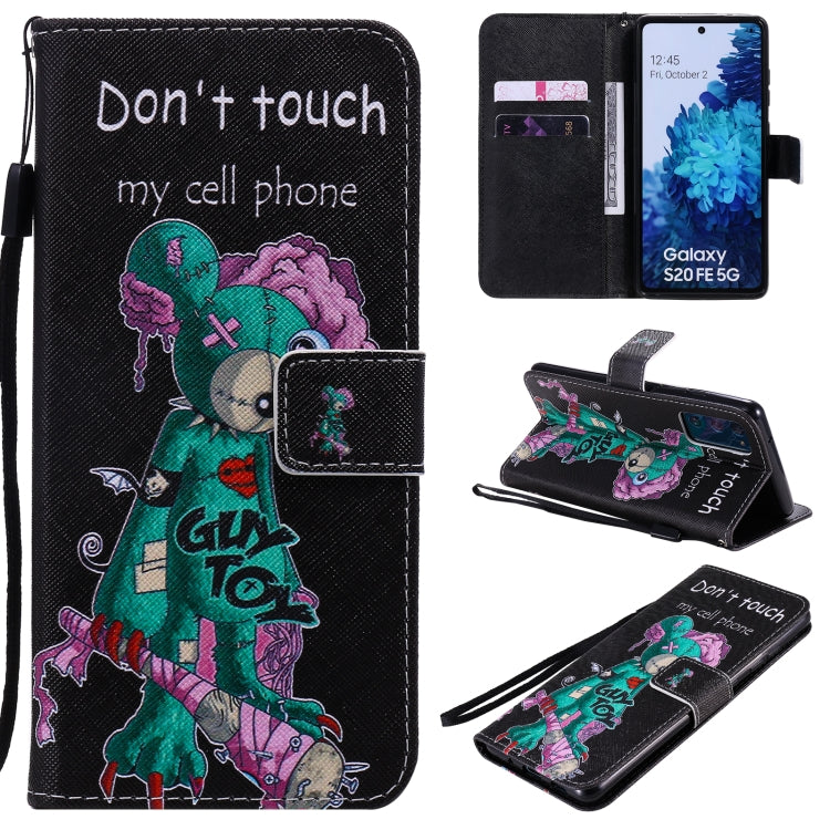 For Samsung Galaxy S20 FE Painted Pattern Horizontal Flip Leather Case, with Wallet & Holder & Card Slots & Lanyard