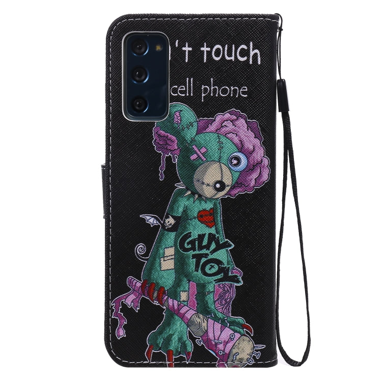 For Samsung Galaxy S20 FE Painted Pattern Horizontal Flip Leather Case, with Wallet & Holder & Card Slots & Lanyard