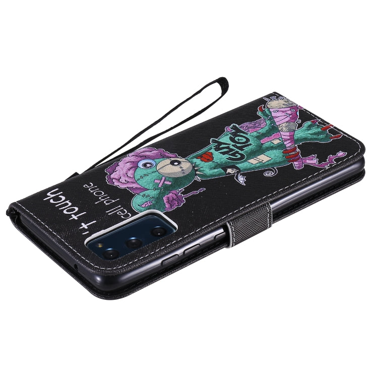 For Samsung Galaxy S20 FE Painted Pattern Horizontal Flip Leather Case, with Wallet & Holder & Card Slots & Lanyard